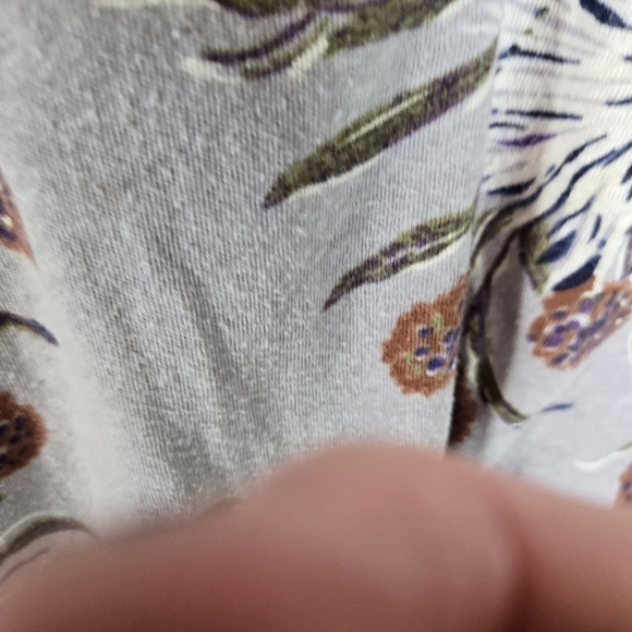 Madewell Lo-fi Shrunken Painted Blooms Floral Light Purple Tee - Picture 6 of 8